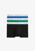 Tommy Hilfiger TOMMY HILFIGER 3-PACK SIGNATURE REPEAT LOGO WAISTBAND TRUNKS - Trunks - alaskan green black noble blue