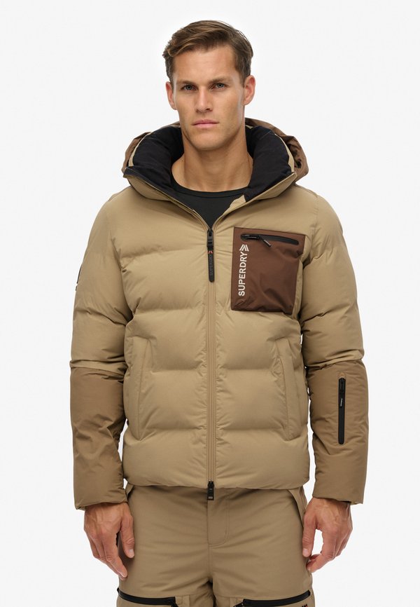 Superdry & Co SKI SPORTS PADDED BLOCK  - Winter jacket - buckwheat beige