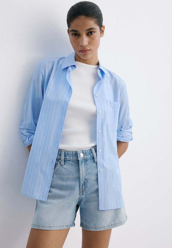 Mango ADULT - Denim shorts - light blue