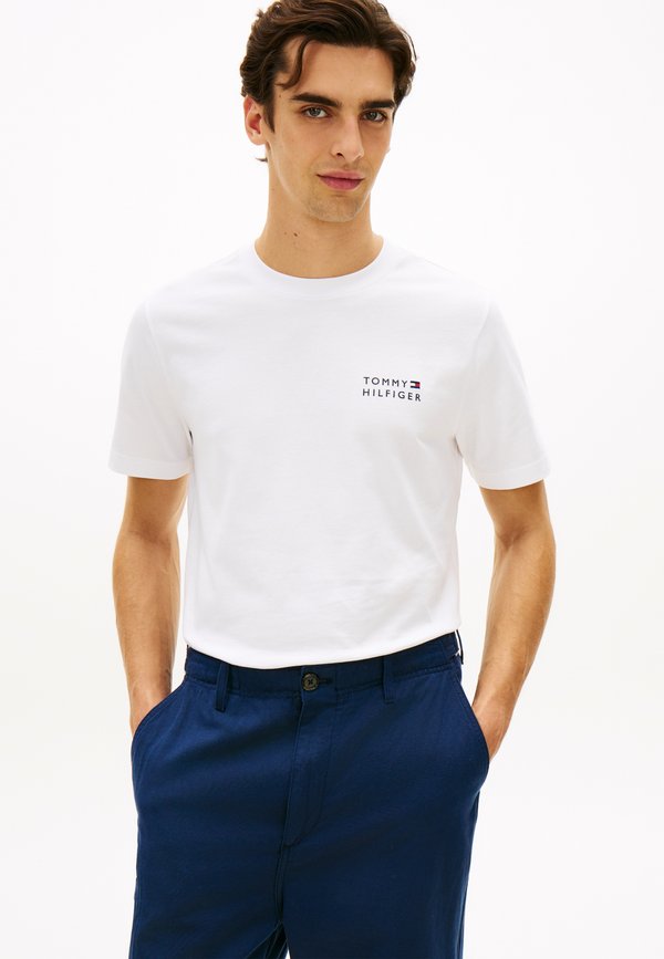 Tommy Hilfiger LOGO EMBROIDERY JERSEY CREW NECK T-SHIRT