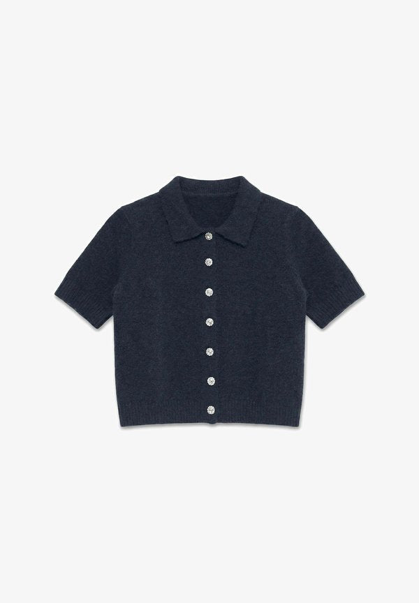 Vero Moda CARDIGAN VMELLY KNIT CARDIGAN - Cardigan - navy blazer
