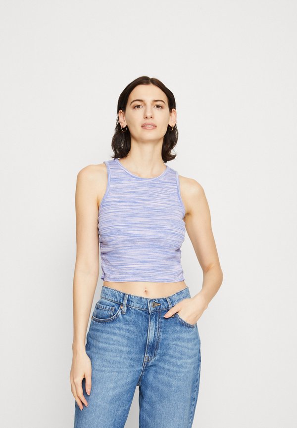 aerie HIGH RUCHED TANK SPACE DYE