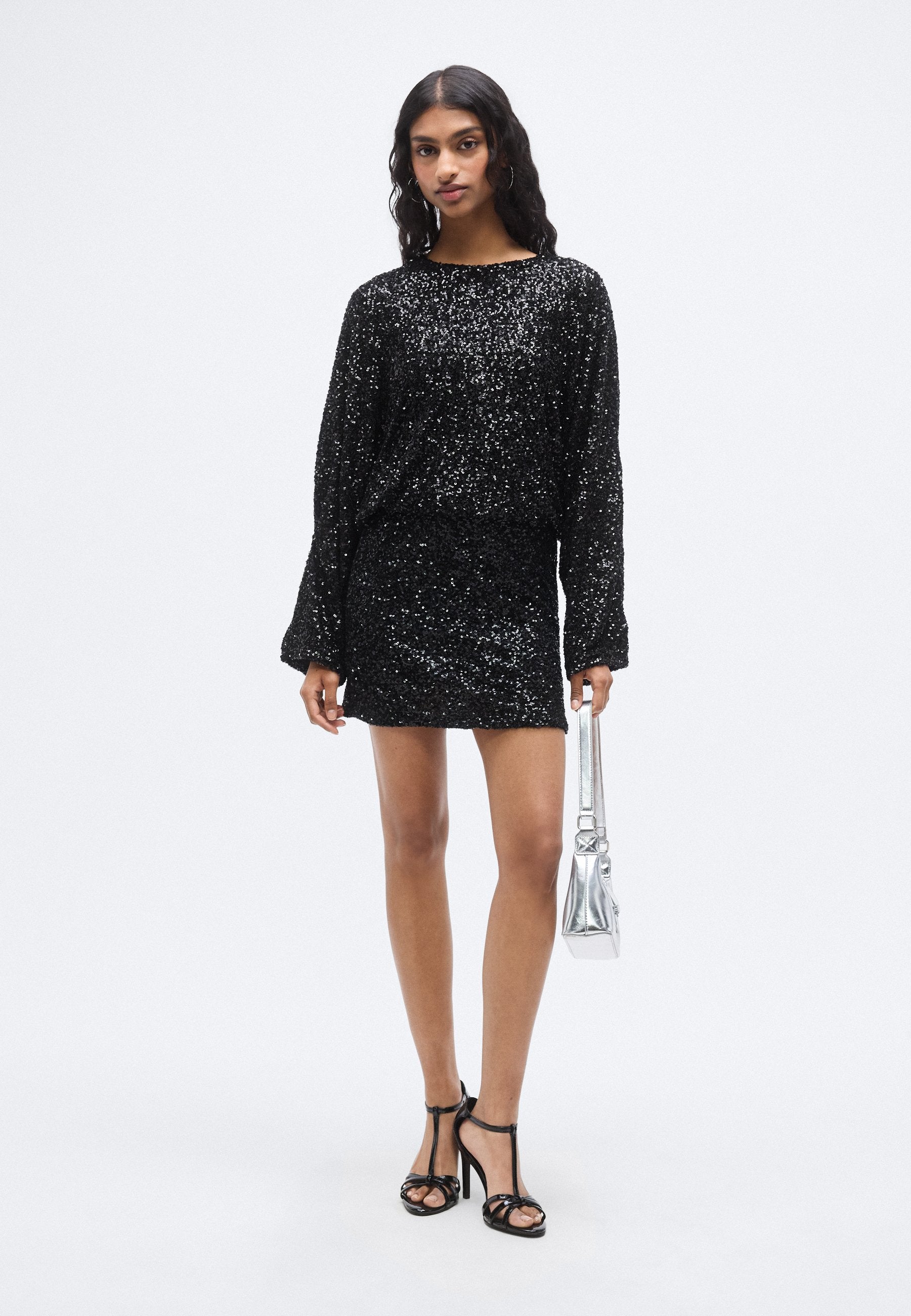 Gina Tricot Petite SEQUIN MINI DRESS