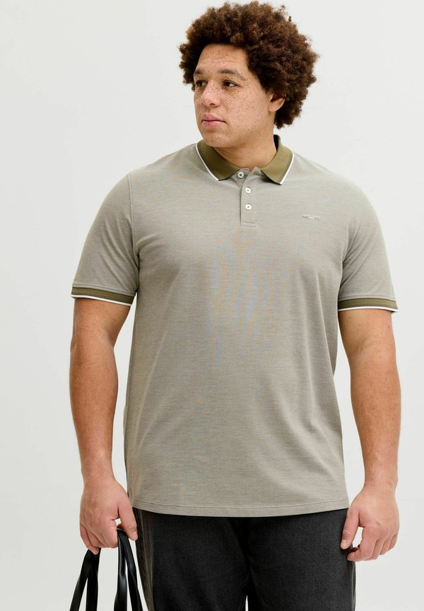 Jack & Jones POLOSHIRT PLUS SIZE POLOSHIRT - Polo shirt - martini olive