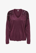ONLY Knitted ONLSTARRY Knitted - Jumper - mauve wine