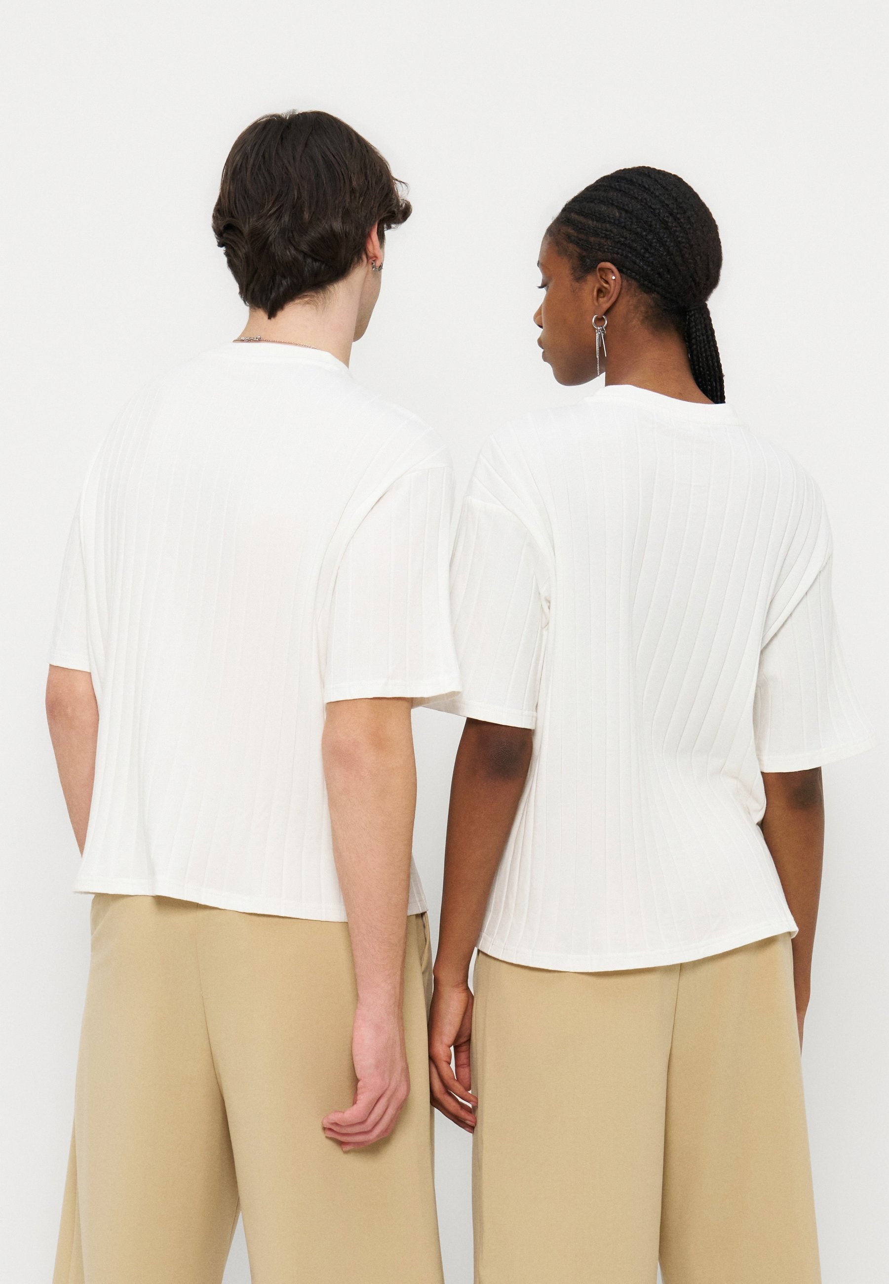 YOURTURN BOXY CROPPED FIT WIDE RIB