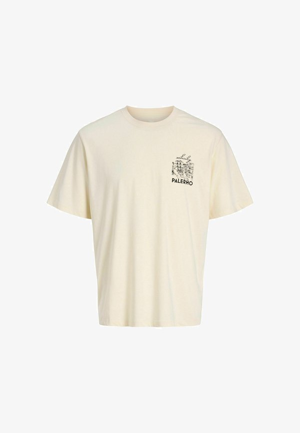 Jack & Jones T- - Print T-shirt - antique white