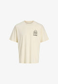 Jack & Jones T- - Print T-shirt - antique white