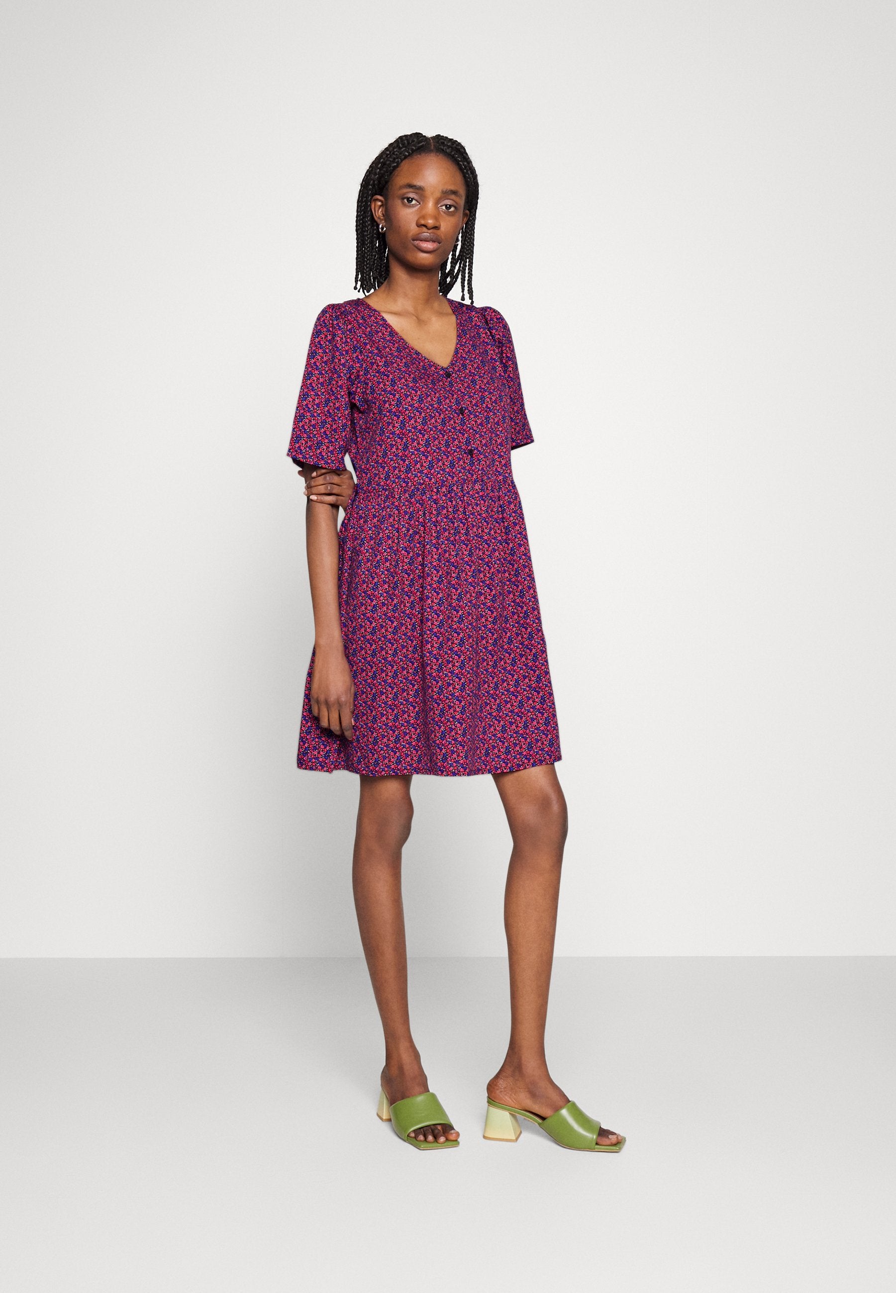 JDY JDYLULU SHORT BUTTON DRESS