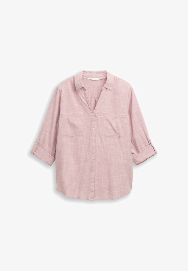 TOM TAILOR Button-down blouse - wineberry rose