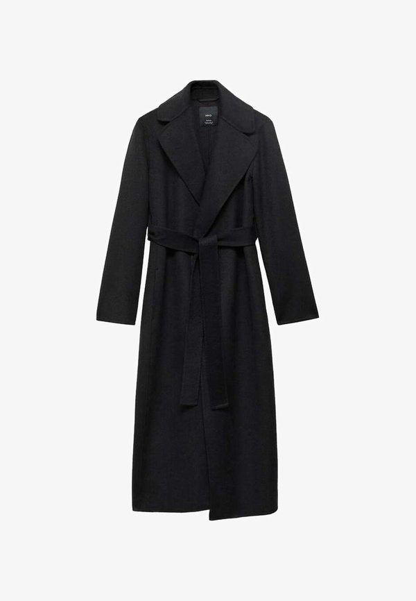 Mango Classic coat - black