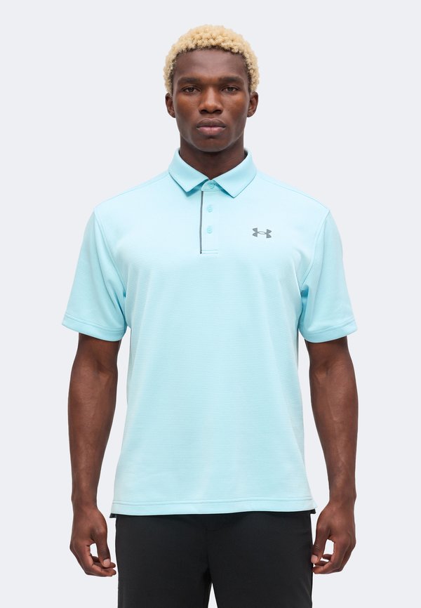 Under Armour TECH - Polo shirt - opal blue/pitch gray