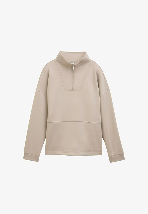 TOM TAILOR Sweatshirt - soft taupe/grey
