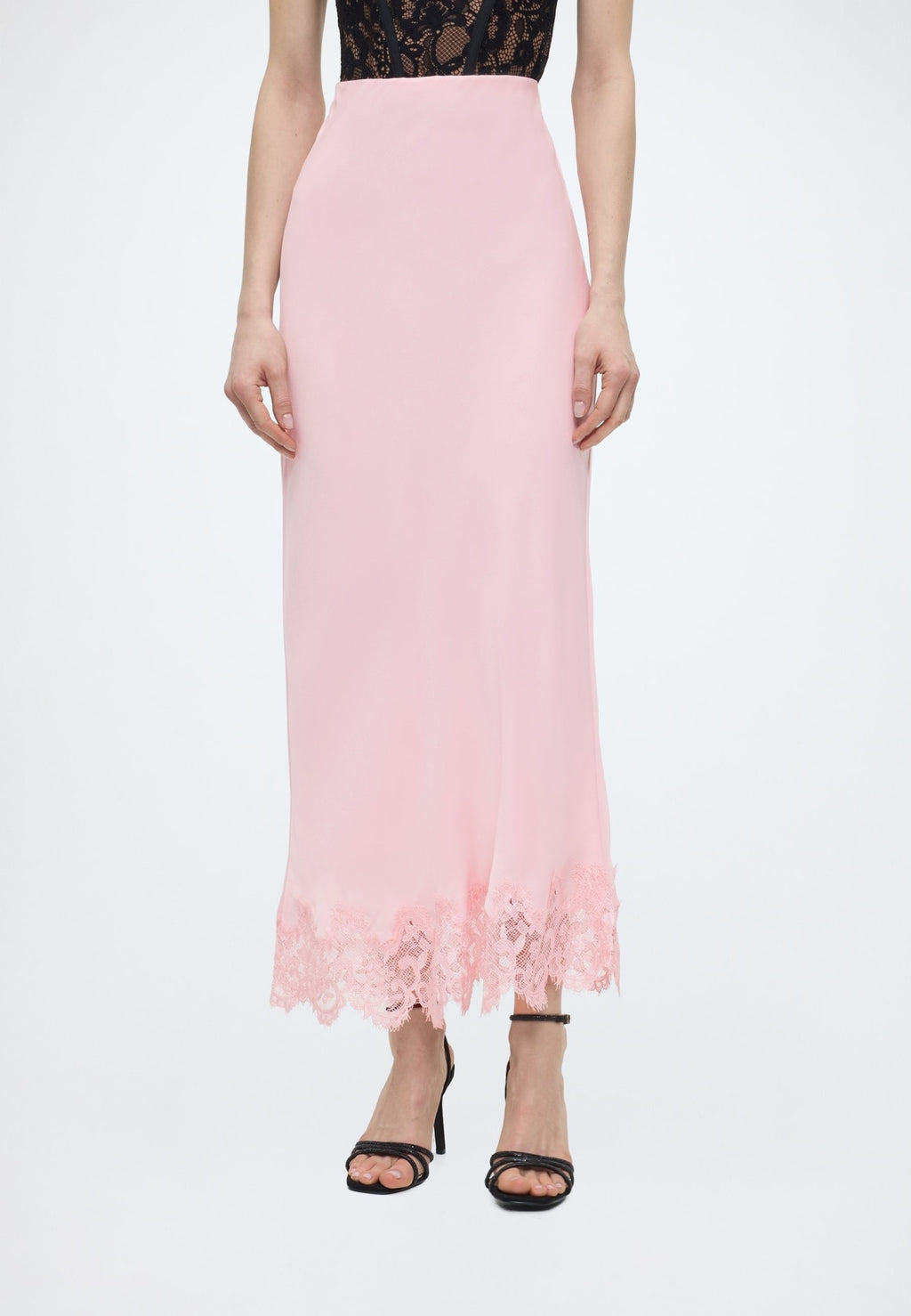 Bardot ELISAN LACE SATIN MAXI SKIRT