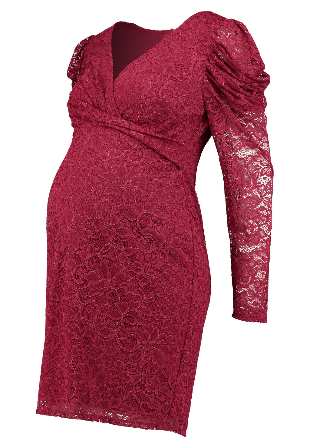 Little Mistress Maternity SHINECLOTH AND TRIM MIDI DRESS