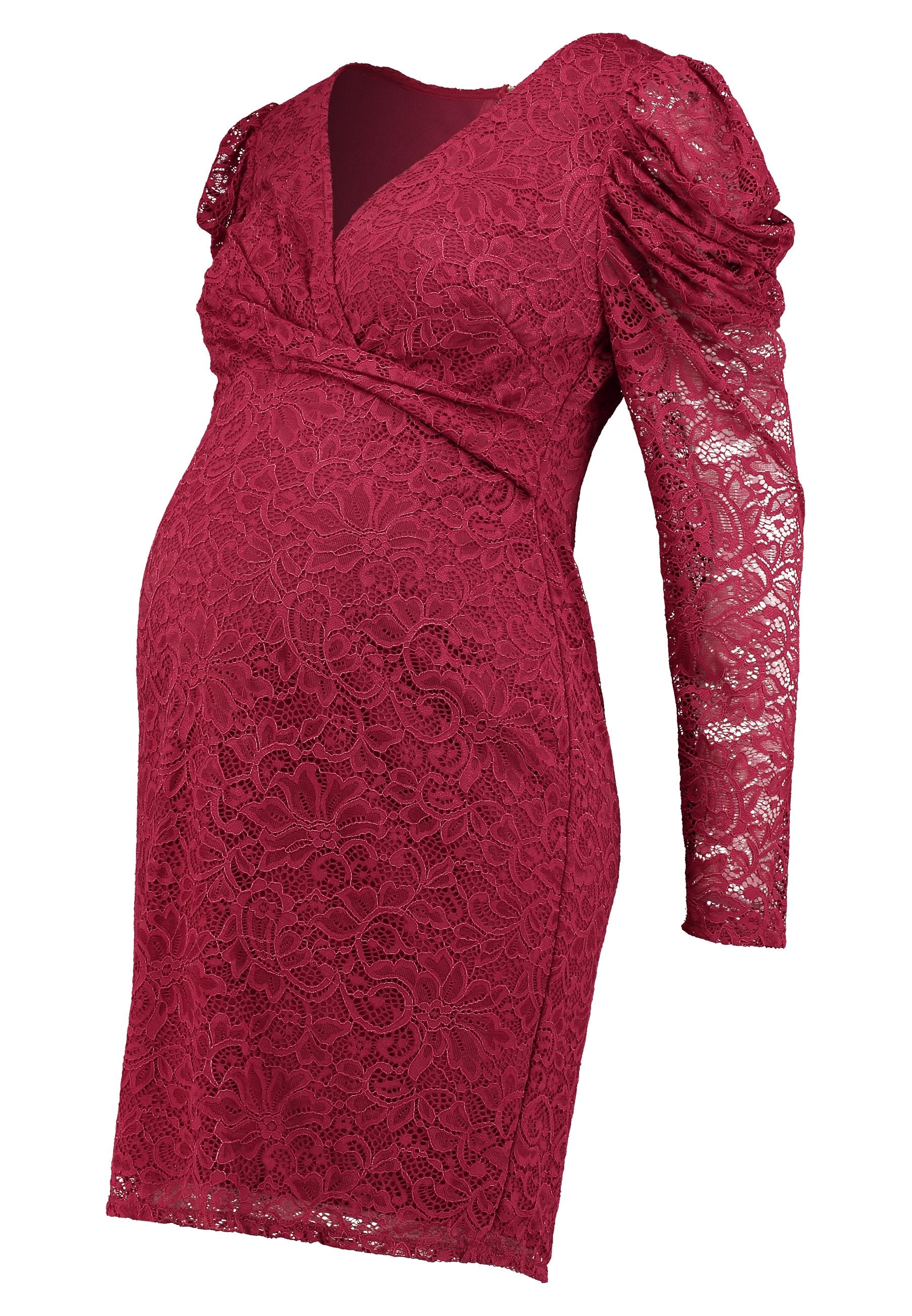 Little Mistress Maternity SHINECLOTH AND TRIM MIDI DRESS