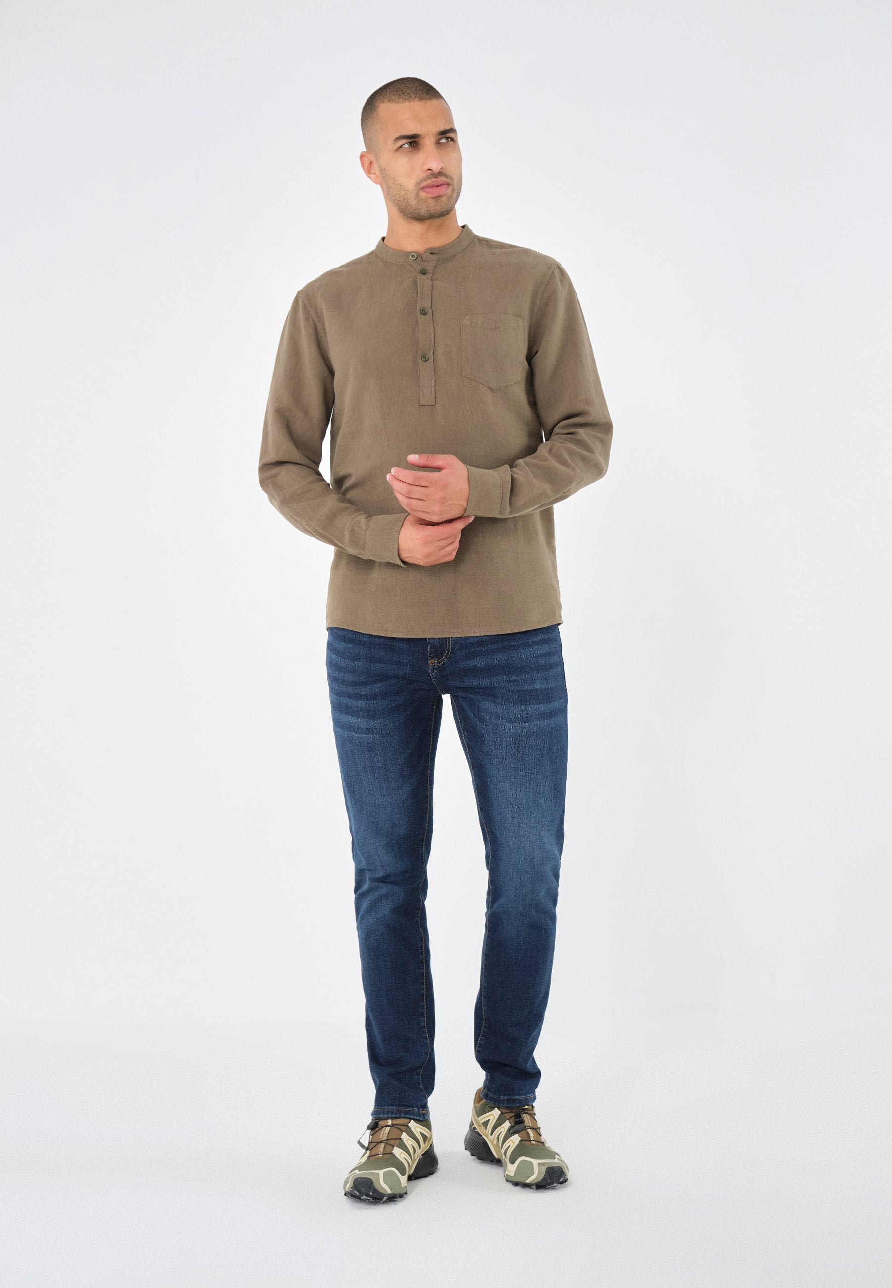 Pier One LINEN MIX SHIRT