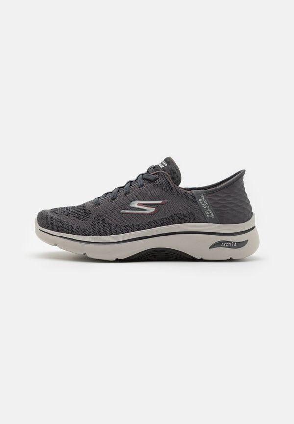 Skechers GO WALK ARCH FIT 2.0 - Trainers - charcoal/red