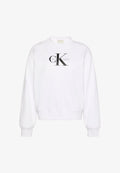 Calvin Klein Jeans MONOLOGO  - Sweatshirt - brilliant white