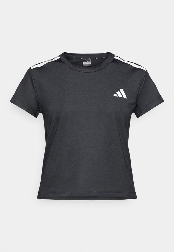 adidas Performance HYPERGLAM 3 STRIPES - Sports T-shirt - black
