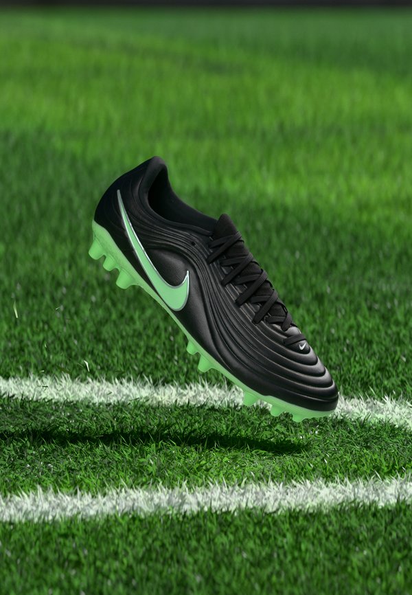 Nike Performance TIEMPO MAESTRO ACADEMY UNISEX - Football boots artificial grass - black/illusion green