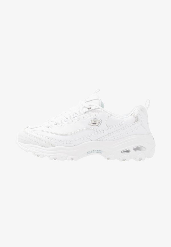 Skechers D'LITES WIDE FIT - Trainers - white
