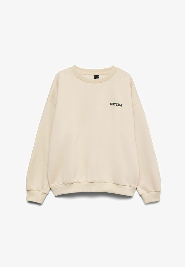 Vero Moda SWEATSHIRTS VMADINE SWEATSHIRT - Sweatshirt - oatmeal