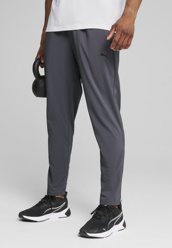 Puma M TAD ESSENTIALS TAPERED PANT - Tracksuit bottoms - galactic gray