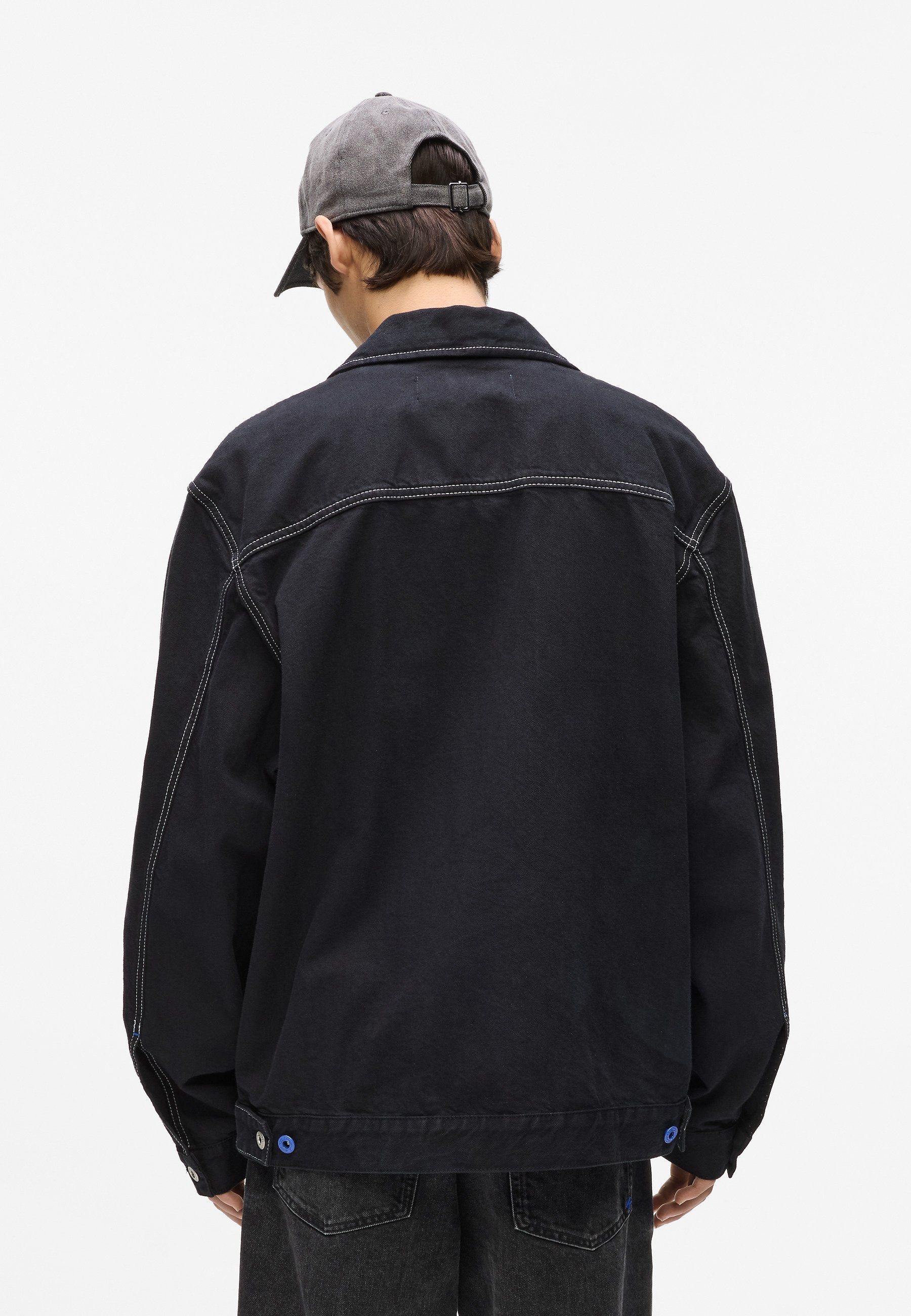 CONTRAST STITCH JACKET Media 4