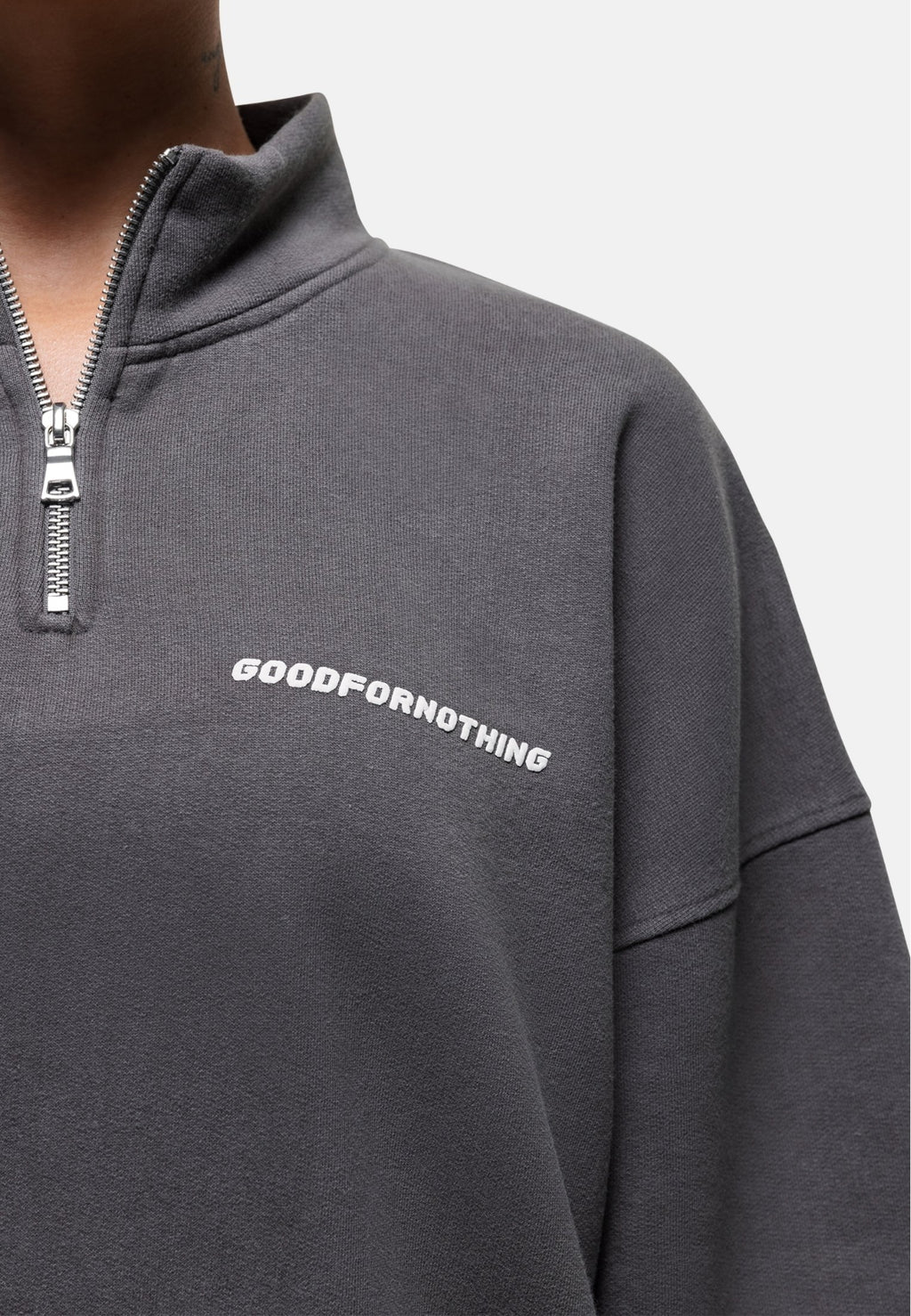 Good For Nothing  VINTAGE WASHED QUARTER ZIP