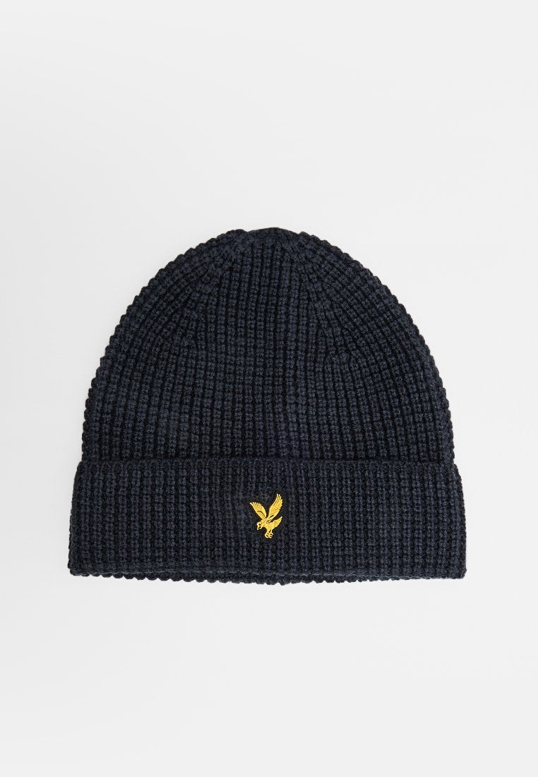 Lyle & Scott WAFFLE SCARF AND BEANIE SET