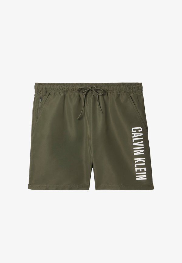 Calvin Klein Swimwear MEDIUM DRAWSTRING INTENSE POWER  - Swimming shorts - brush green