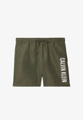 Calvin Klein Swimwear MEDIUM DRAWSTRING INTENSE POWER  - Swimming shorts - brush green