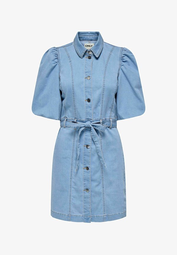 ONLY Denim ONLBELIS Midi - Denim dress - light blue denim