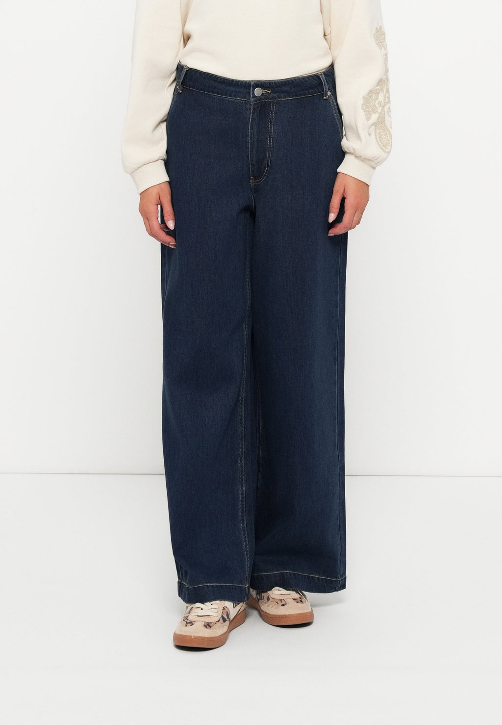 Wide-fit ONLINGRID Mid waist Wide Leg Fit Media 3