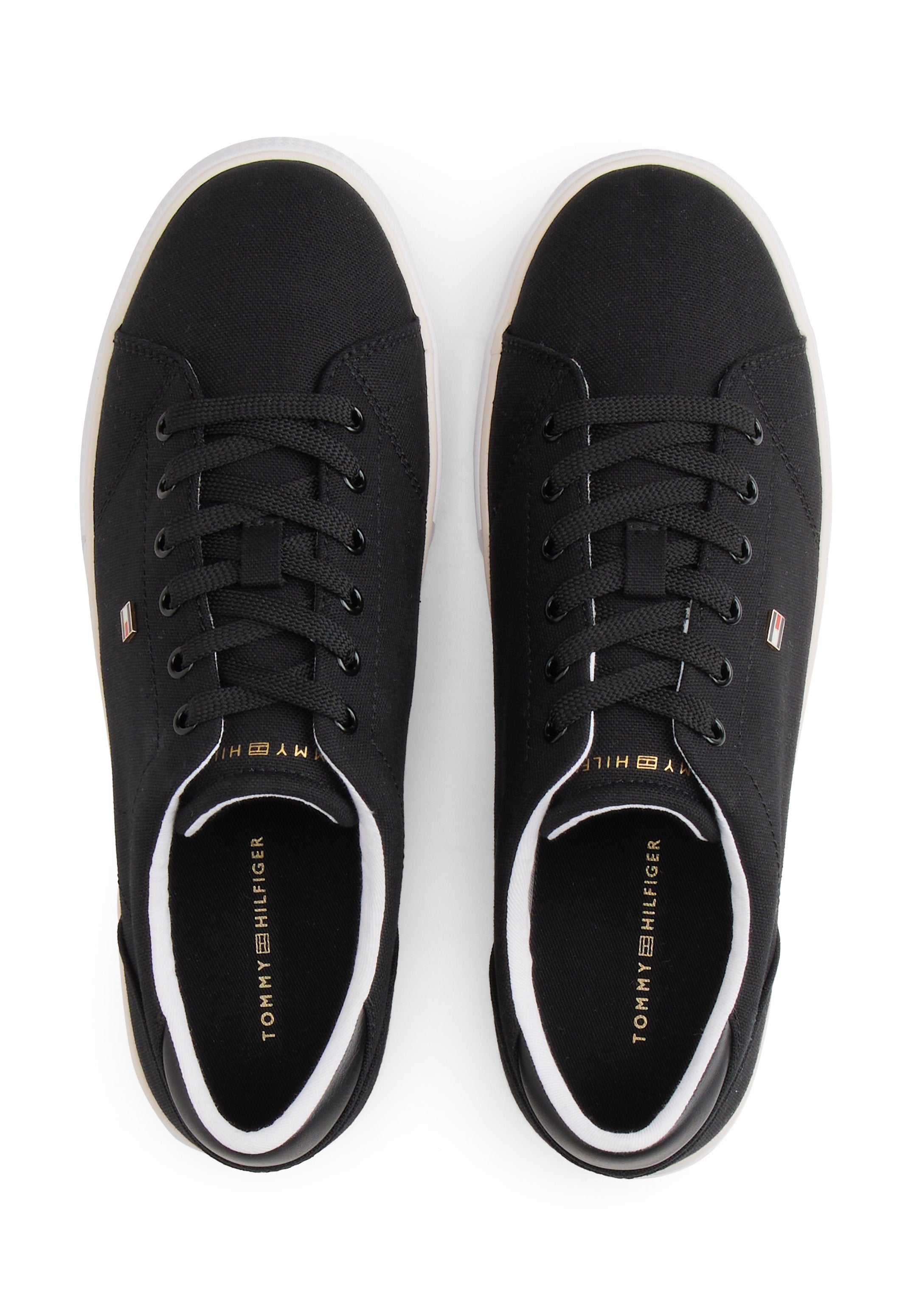 LOW PROFILE CANVAS LACE-UP TRAINERS Media 4