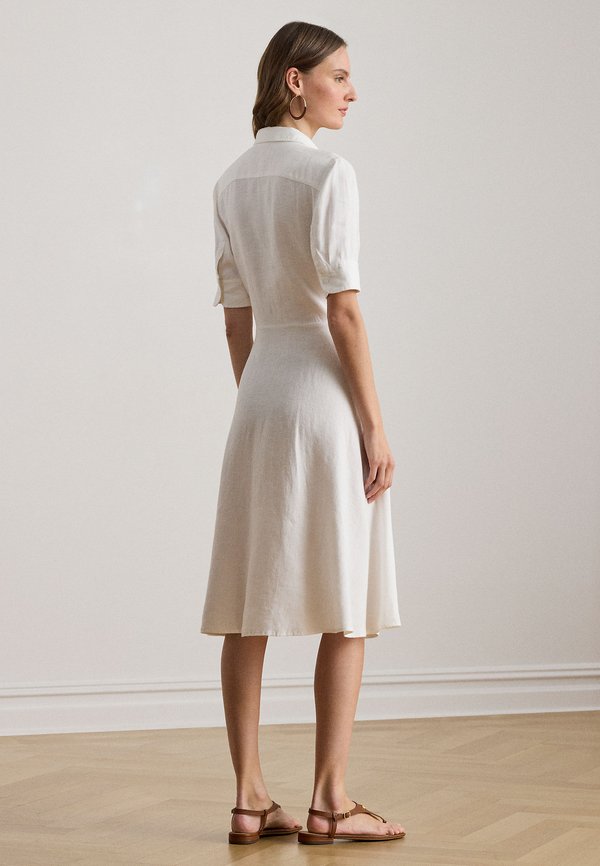 Lauren Ralph Lauren Petite TIE FRONT LINEN SHIRTDRESS
