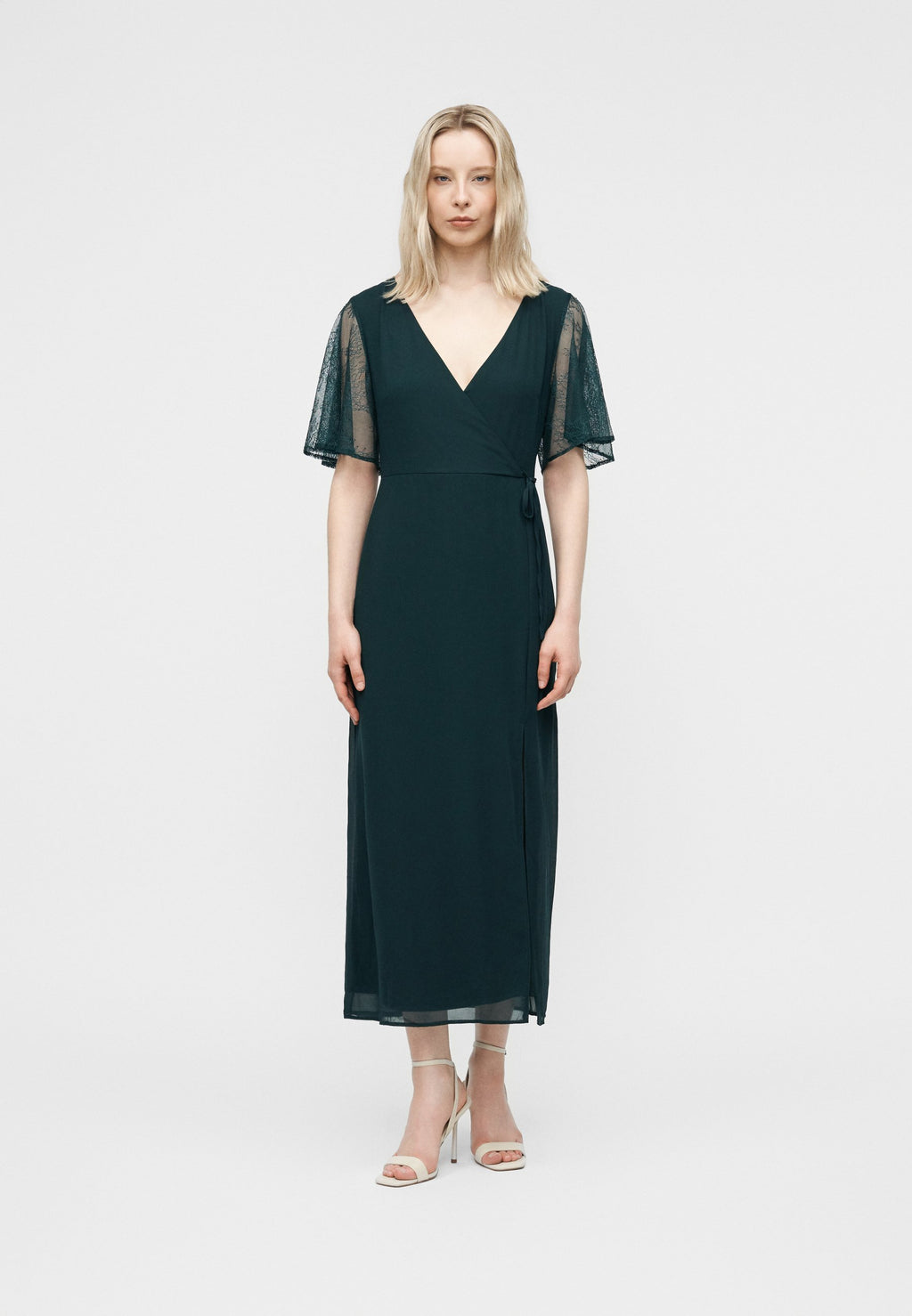 VILA VIURA V NECK ANKLE DRESS