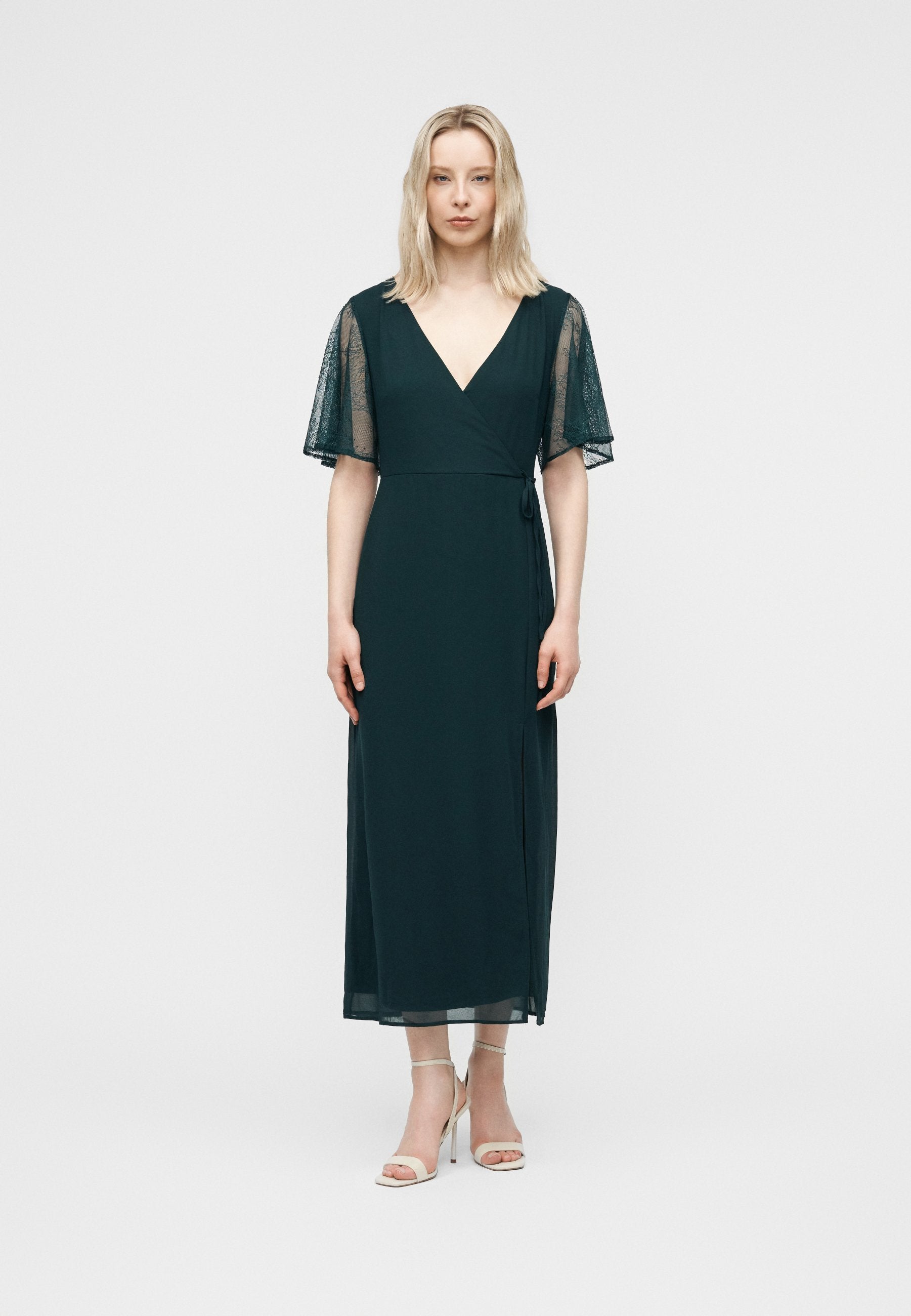 VILA VIURA V NECK ANKLE DRESS