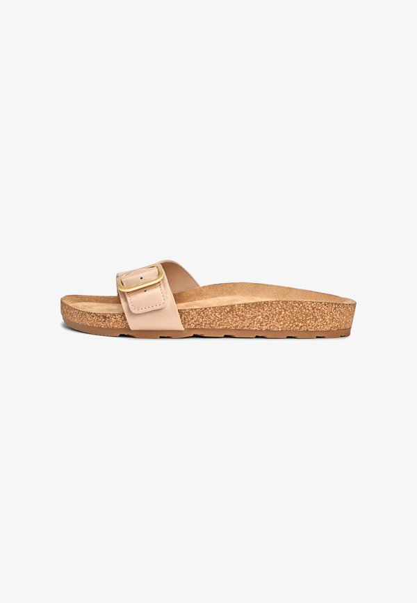 Tommy Hilfiger CORK FOOTBED SLIP-ON SANDALS - Pool slides - misty blush