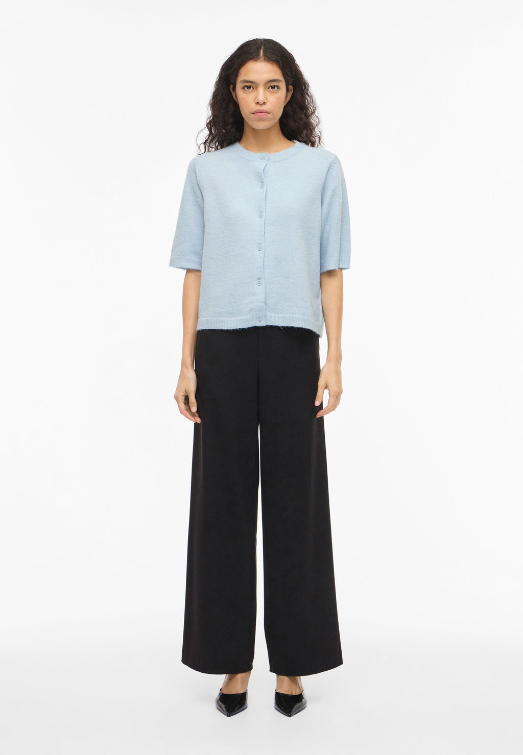 VILA VILIGA 2/4 O-NECK KNIT CARDIGAN - NOOS