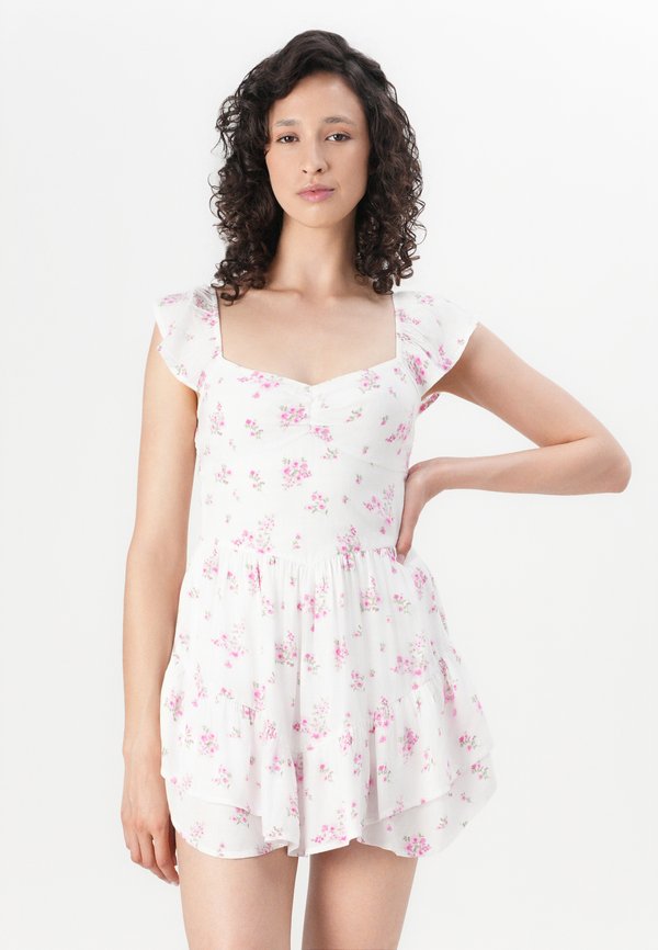 Hollister Co. FLUTTER SLEEVE PINCH BUST MINI SKORT DRESS
