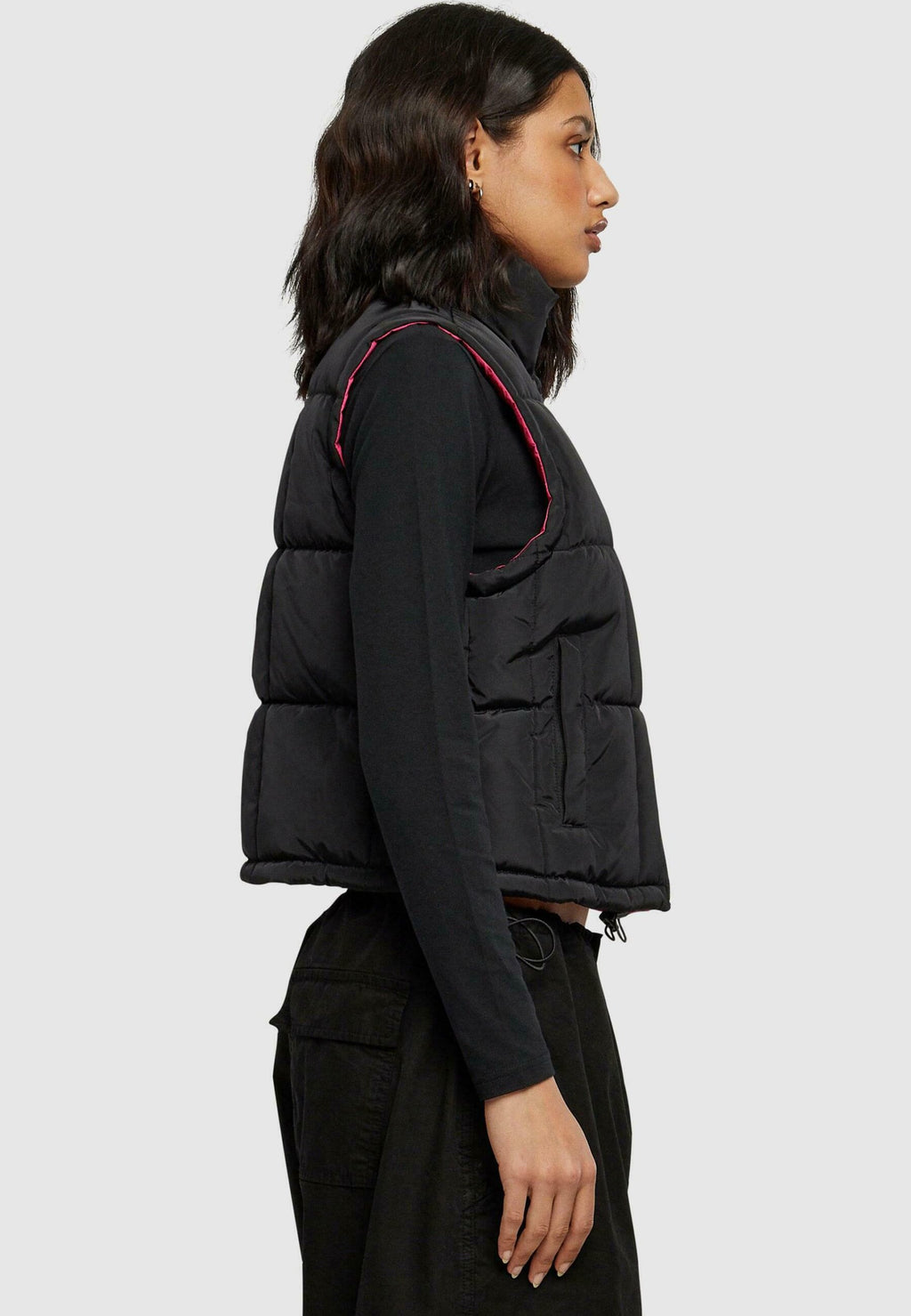 Urban Classics  REVERSIBLE CROPPED PUFFER