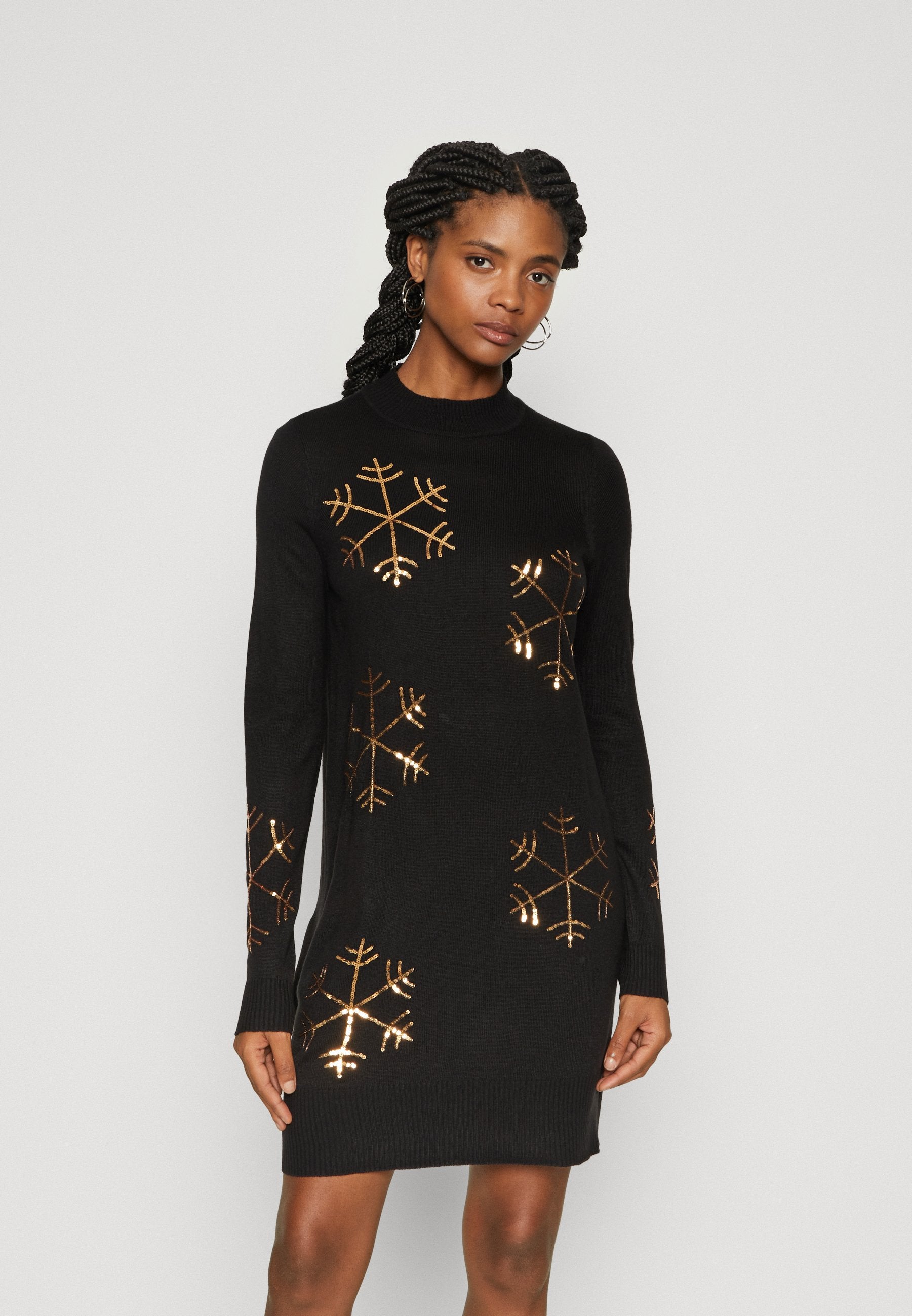 VILA VIFROST HIGH NECK CHRISTMAS DRESS