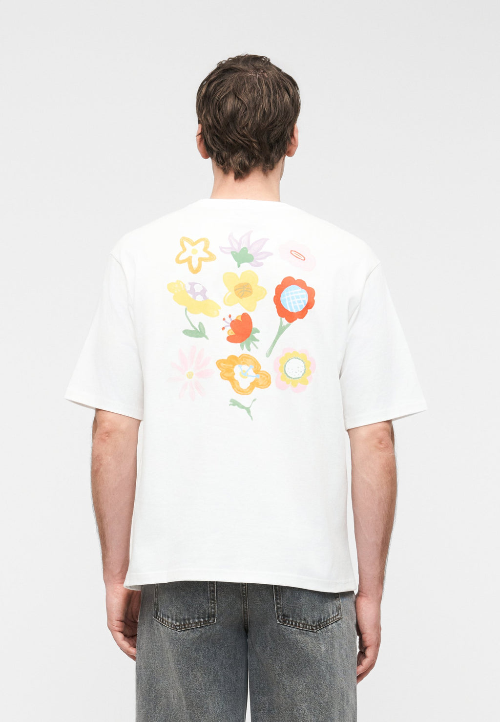 Puma BOXY FLORALS GRAPHIC TEE UNISEX