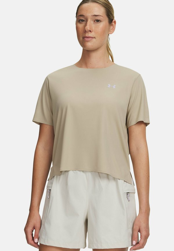 Under Armour EXPLOR TRAIL RUN ULTRA LIGHTWEIGHT - Basic T-shirt - city khaki (299)