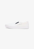 Tommy Hilfiger CANVAS SLIP-ON TRAINERS - Trainers - white