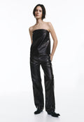 PULL&BEAR SHIMMERY STRAPLESS