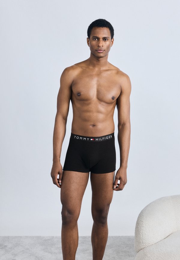 Tommy Hilfiger 3-PACK TH ORIGINAL LOGO RIBBED TRUNKS - Trunks - black