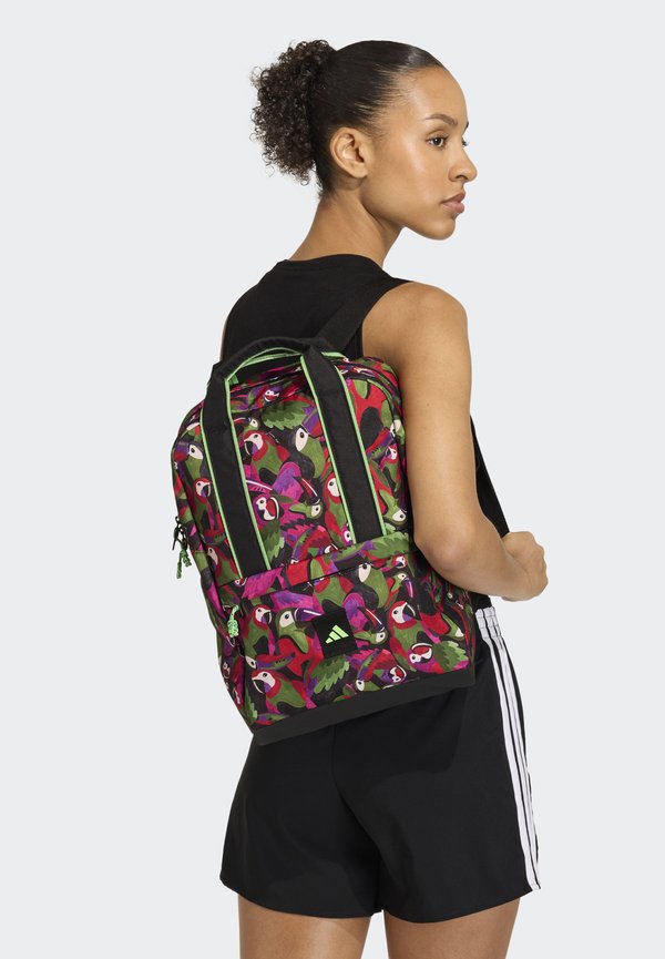 adidas Performance ADIDAS FARM BACKPACK - Rucksack - black/glory purple/active maroon